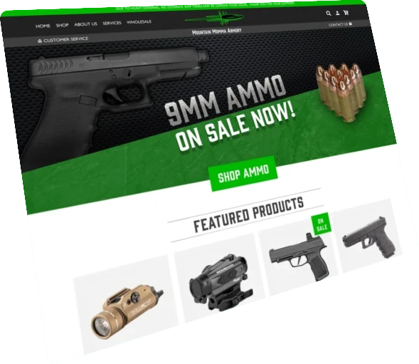 mountain momma website preview