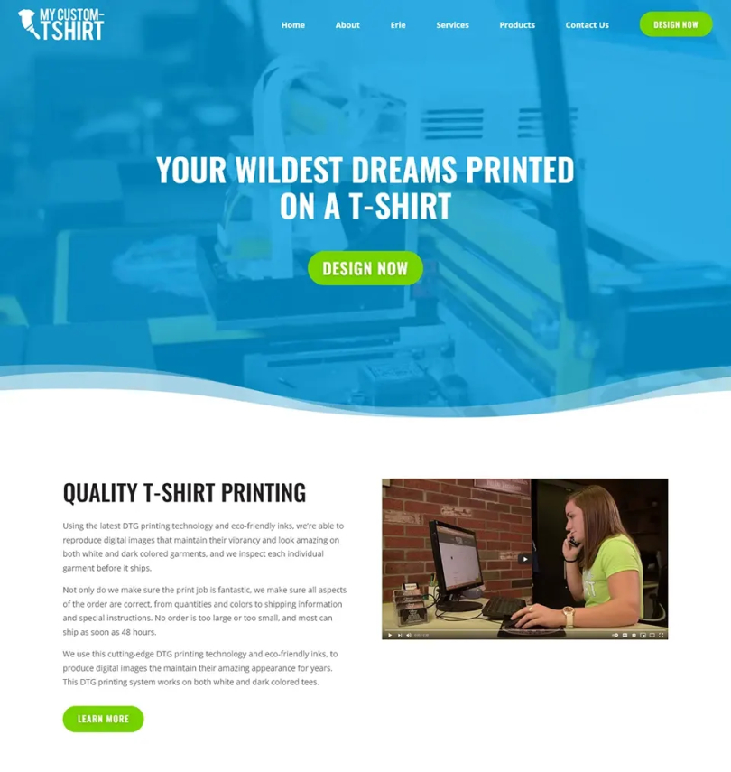 My Custom T-Shirt Custom Websites